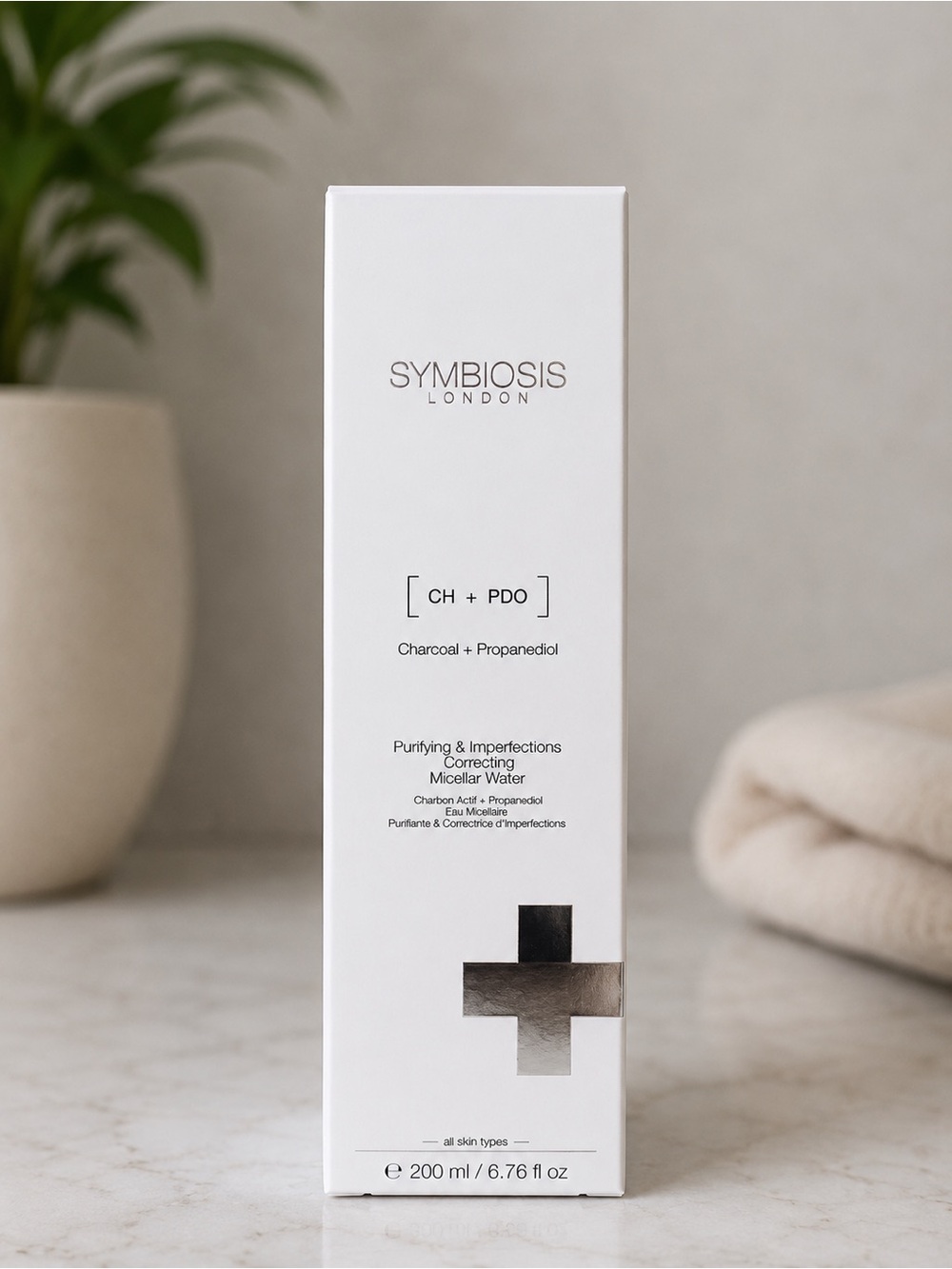 Symbiosis Purifying Charcoal Micellar Water — White